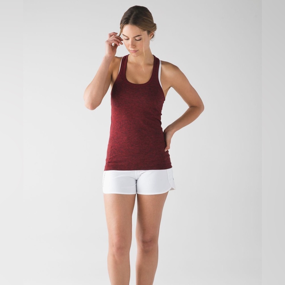 lululemon athletica Maroon Racerback Tank Top